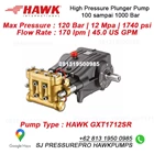 Pompa HPC High Pressure Cleaner 120 Bar 1740 psi 170 lpm HAWK GXT1712SR SJ PRESSUREPRO HAWK PUMPs O8I3 I95O O985 1