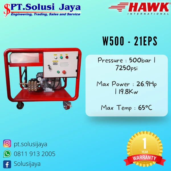  HAWK HIGH PRESSURE PUMP W500-21EPS
