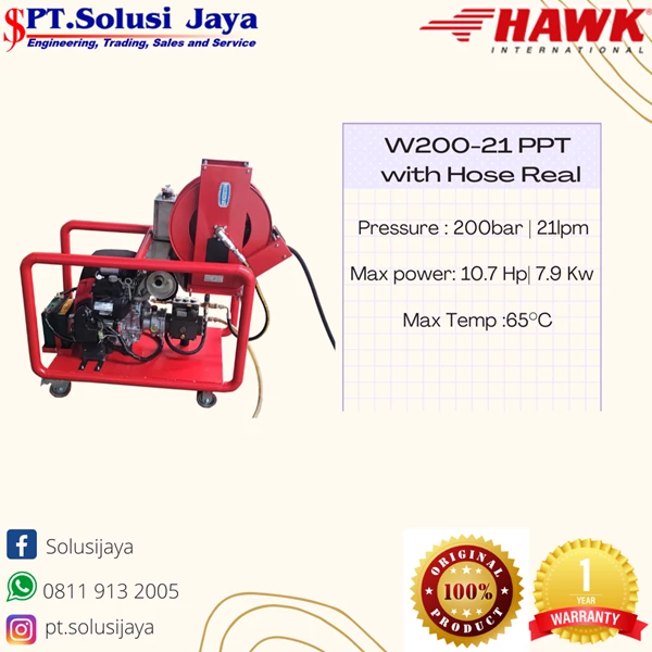 High Pressure Pump HAWK W200-21PPT
