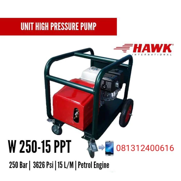 Pompa Tekanan Tinggi 250BAR/3626psi 15LPM HAWK Pumps Pressure Pro