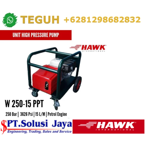 Hawk High Pressure Pump 250 Bar 15 LPM-9.6 HP 7.1 KW SJ Pressure Pro +6281298682832