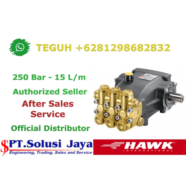 Pompa Hawk High Pressure Cleaner 250 Bar 15 LPM-9.6 HP 7.1 KW SJ Pressure Pro +6281298682832