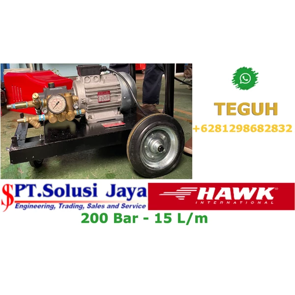 High Pressure Cleaner HAWK PUMP 200 Bar 15 LPM-7.7 HP 5.7 KW SJ Pressure Pro +6281298682832