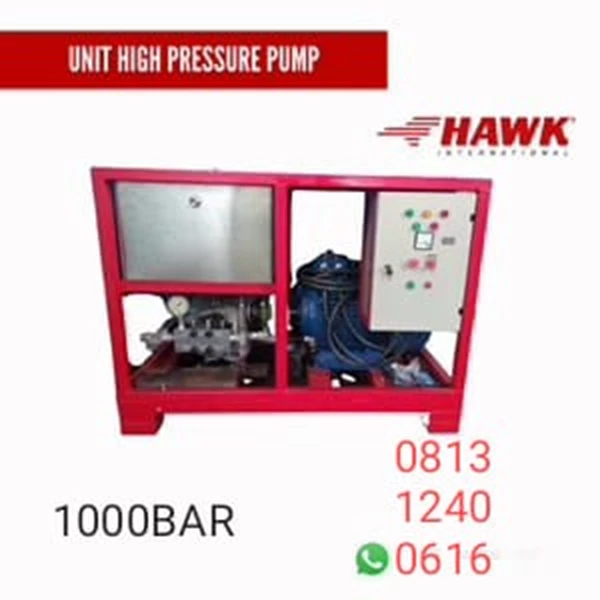 Pompa Tekanan Tinggi 1000BAR/15000psi 17LPM Hawk SJ Hydrotest 
