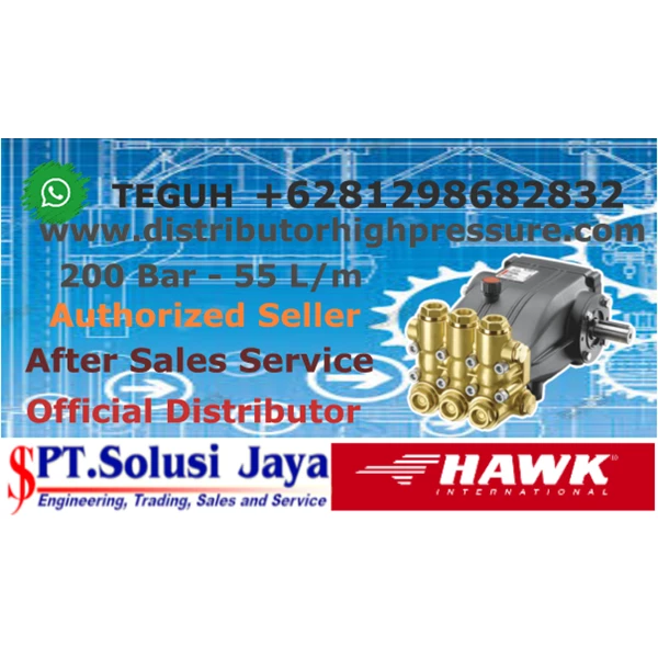 HydroTest HAWK PUMP 200 Bar 55 Lpm - 28.8 HP 21.2 kW Diesel SJ Pressure Pro +6281298682832