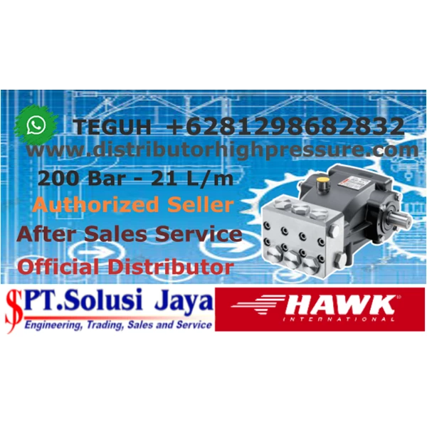 High Pressure Pump 200 Bar 21 L/m Diesel - SJ Pressure Pro +6281298682832