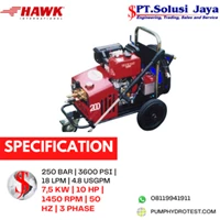 Alat Pembersih Tekanan Tinggi Hawk 200 Bar 14 L/m Diesel - SJ Pressure Pro 