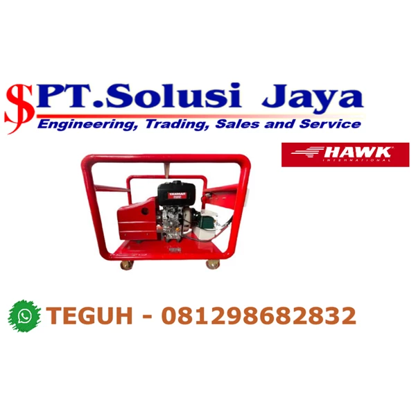 High Pressure Cleaner Hawk Pump 300 Bar 15 L/m 8.8 kW Diesel - SJ Pressure Pro +6281298682832