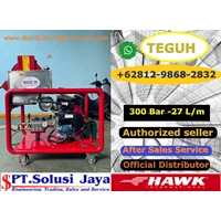 High Pressure Pump Hawk 300 Bar 27 L/m Diesel Trolly - SJ Pressure Pro
