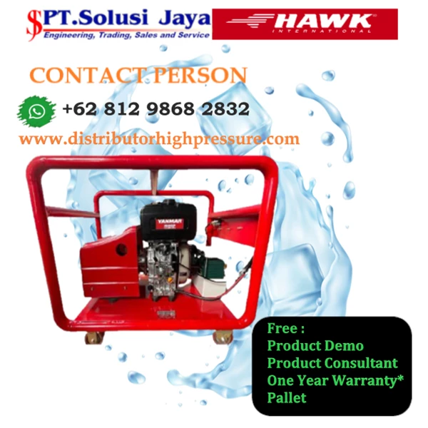 Pompa High Pressure Cleaner Hawk 600 Bar 30 LPM Diesel - SJ Pressure Pro