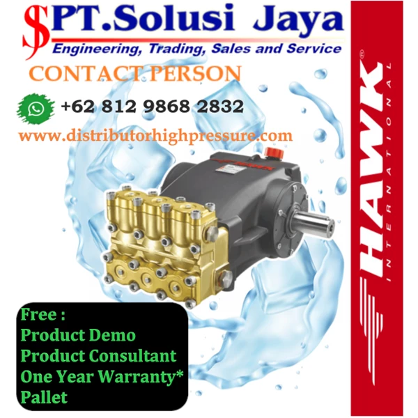High Pressure Cleaner Hawk Pump 500 Bar 41 LPM 1450 RPM 39.5 kW - SJ Pressure Pro