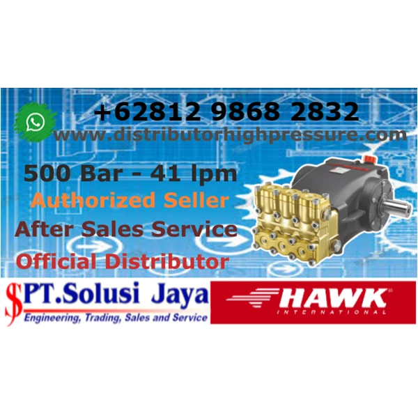Pompa High Pressure Cleaner Hawk 500 Bar 41 LPM 1450 RPM 39.5 kW - SJ Pressure Pro
