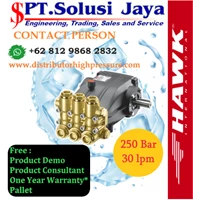 High Pressure Cleaner Hawk Pump 250 Bar 30 Lpm EPS - SJ Pressure Pro
