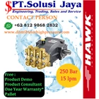 Pompa High Pressure Cleaner Hawk 250 Bar 15 LPM Electromotors Trolley - SJ Pressure Pro 2