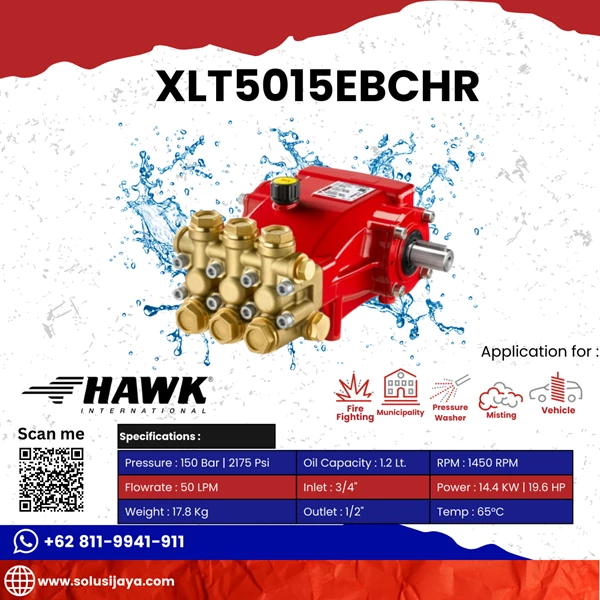 Hawk Pump XLT5015EBCHR Flow rate 50.0Lpm 150Bar 2175Psi
