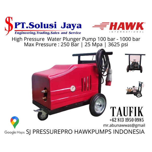 High Pressure Hydrotest Pump 200bar HAWK W 200-15 EPT SJ PRESSUREPRO HAWK PUMPs O8I3 I95O O985