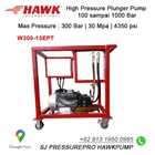Pompa hydrotest 300 bar 15 LPM SJ PRESSUREPRO HAWK PUMPs O8I3 I95O O985 5