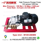 Pompa hydrotest 1450 Psi 100 bar SJ PRESSUREPRO HAWK PUMPs O8I3 I95O O985 6