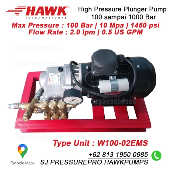 Pompa hydrotest 1450 Psi 100 bar SJ PRESSUREPRO HAWK PUMPs O8I3 I95O O985