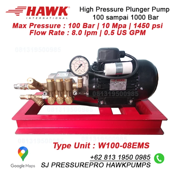 Pompa hydrotest 1450 Psi 100 bar SJ PRESSUREPRO HAWK PUMPs O8I3 I95O O985