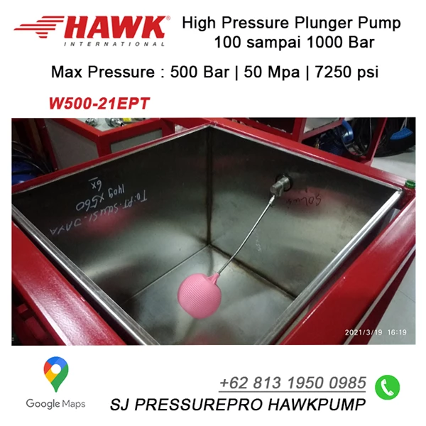 hydrotest pump 500 bar 21 lpm SJ PRESSUREPRO HAWK PUMPs O8I3 I95O O985