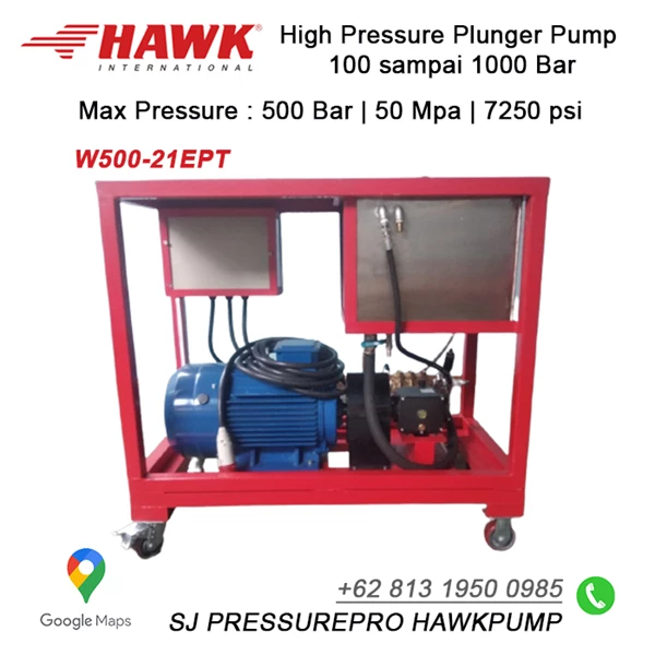 High Pressure Pump water jet 7250Psi 21Lpm SJ Pressurepro Hawk Pump O8I3 I95O O993