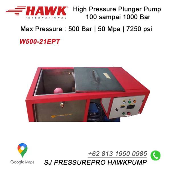 High Pressure Pump water jet 7250 Psi  50 Mpa SJ PRESSUREPRO HAWK PUMPs O8I3 I95O O985