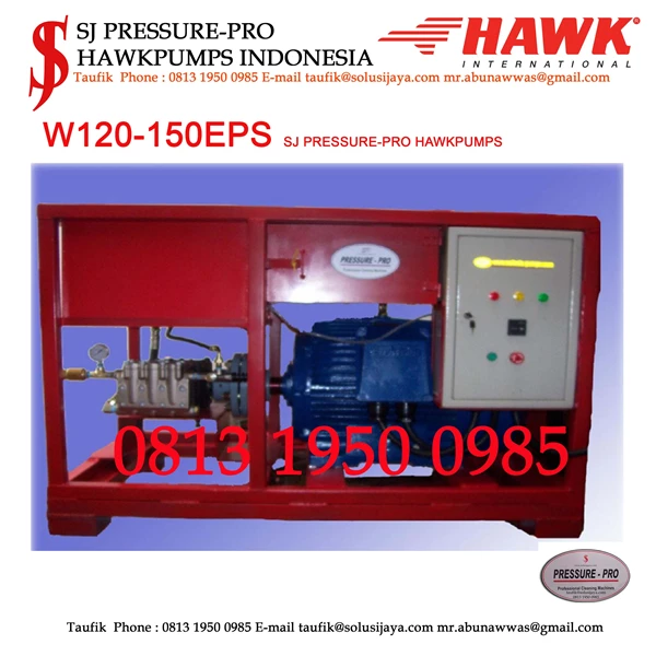 pompa high pressure 500 bar 50 MPa 7250 psi Hydroblast cleaner SJ PRESSUREPRO HAWK PUMPs O8I3 I95O O985