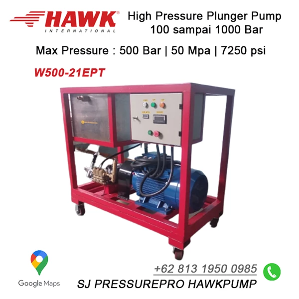 HIGH PRESSURE WATER JET 500-21 LT/M SJ PRESSUREPRO HAWK PUMPs O8I3 I95O O985