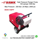High Pressure PUMP Cleaning   200 Bar - 15 Lpm SJ PRESSUREPRO HAWK PUMPs O8I3 I95O O985 2