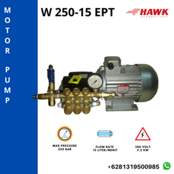 High pressure Cleaning Pump Hawk 250 bar- 15 Lpm SJ PRESSUREPRO HAWK PUMPs O8I3 I95O O985