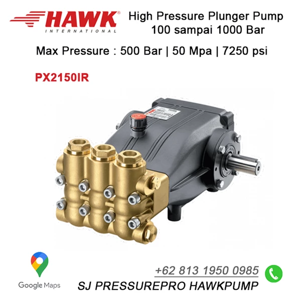 Hawk 500 bar 21 Lpm  High pressure pump water blaster SJ PRESSUREPRO HAWK PUMPs O8I3 I95O O985