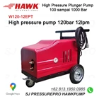 High pressure cleaner-high pressure pump-water jet pump 120 Bar 12 Lpm Hydrotest SJ PRESSUREPRO HAWK PUMPs O8I3 I95O O985 1