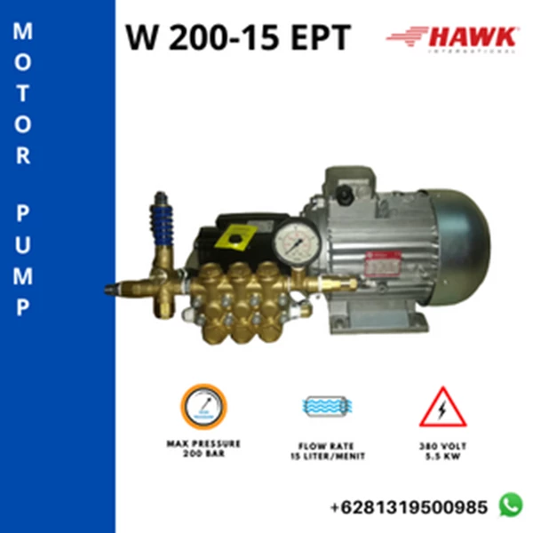 Hydrotest pump-high pressure pump 200 Bar 15 Lpm SJ PRESSUREPRO HAWK PUMPs O8I3 I95O O985