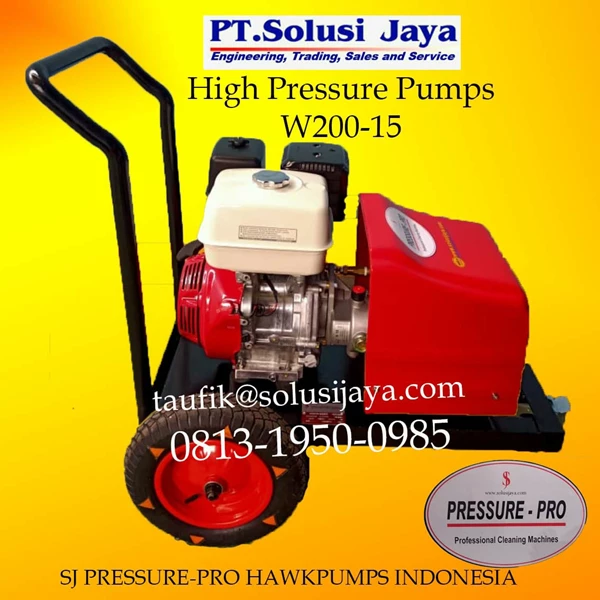 High Pressure Pump 200 bar cleaner  SJ PRESSUREPRO HAWK PUMPs O8I3 I95O O985