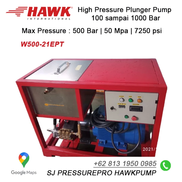 High pressure tube cleanig 500 bar SJ PRESSUREPRO HAWK PUMPs O8I3 I95O O985