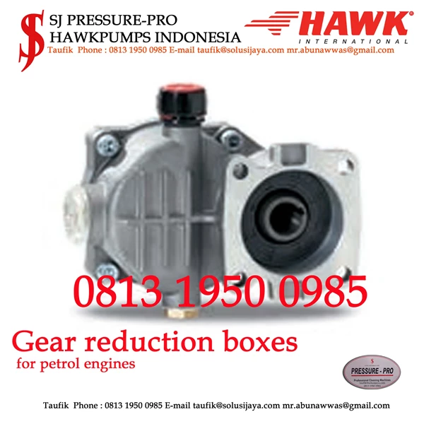Gear reduction boxes GEAR PUMPS SJ PRESSUREPRO HAWK PUMPs O8I3 I95O O985