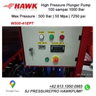hydrotest pump 500 bar 41 lpm SJ PRESSUREPRO HAWK PUMPs O8I3 I95O O985 9