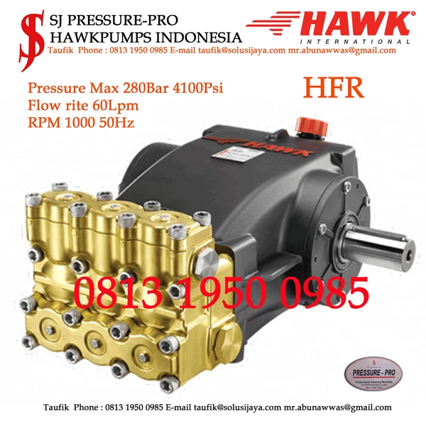 Pompa Piston HFR Pressure Max 280Bar 4100Psi 60lpm 1000rpm