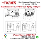 pompa piston NLTI Pressure Max 250Bar 3650Psi 25lpm 1450rpm SJ PRESSUREPRO HAWK PUMPs O8I3 I95O O985 3