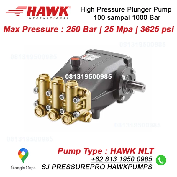 pompa piston NLTI Pressure Max 250Bar 3650Psi 25lpm 1450rpm SJ PRESSUREPRO HAWK PUMPs O8I3 I95O O985