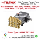 Piston PUMP PXI Pressure Max 500Bar 5000Psi 21Lpm 1450rpm SJ PRESSUREPRO HAWK PUMPs O8I3 I95O O985 8