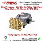 Piston PUMP PXI Pressure Max 500Bar 5000Psi 21Lpm 1450rpm SJ PRESSUREPRO HAWK PUMPs O8I3 I95O O985 1