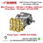 Piston PUMP XLTI Pressure Max 150Bar 2175Psi 54Lpm 1450rpm SJ PRESSUREPRO HAWK PUMPs O8I3 I95O O985 5