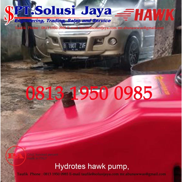 High Pressure Pump piston hydrotestW350-21 Engine Yanmar 300 bar. 15 lpm. Engine Yanmar SJ PRESSUREPRO HAWK PUMPs O8I3 I95O O985