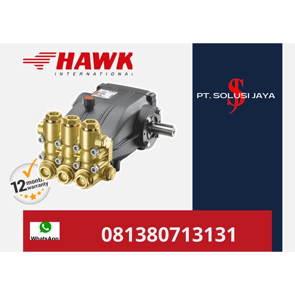 hydrotest Hawk Pump HFR105SL Flow rate 105 Lpm 150 Bar 2200 Psi 1000 Rpm 40.3 HP 29.7 Kw SJ PRESSUREPRO HAWK PUMPs 