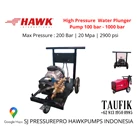 Pompa Hydrotest Hawk Pump NHD1015L Flow rate 10.0Lpm 150Bar 2200Psi 1450Rpm 3.7HP 2.8Kw SJ PRESSUREPRO HAWK PUMPs 0811 913 2005 / (021) 8661 2083 4