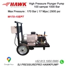 Hydrotest Hawk Pump NHD1015R Flow rate 10.0Lpm 150Bar 2200Psi 1450Rpm 3.7HP 2.8Kw SJ PRESSUREPRO HAWK PUMPs 0811 913 2005 / (021) 8661 2083 3