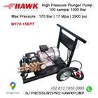 Pompa Hydrotest Hawk Pump NHD1015R Flow rate 10.0Lpm 150Bar 2200Psi 1450Rpm 3.7HP 2.8Kw SJ PRESSUREPRO HAWK PUMPs 0811 913 2005 / (021) 8661 2083 4