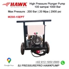 Hydrotest Hawk Pump NHD1515L Flow rate 15.0Lpm 150Bar 2200Psi 1450Rpm 5.8HP 4.3Kw SJ PRESSUREPRO HAWK PUMPs O8I3 I95O O985 5